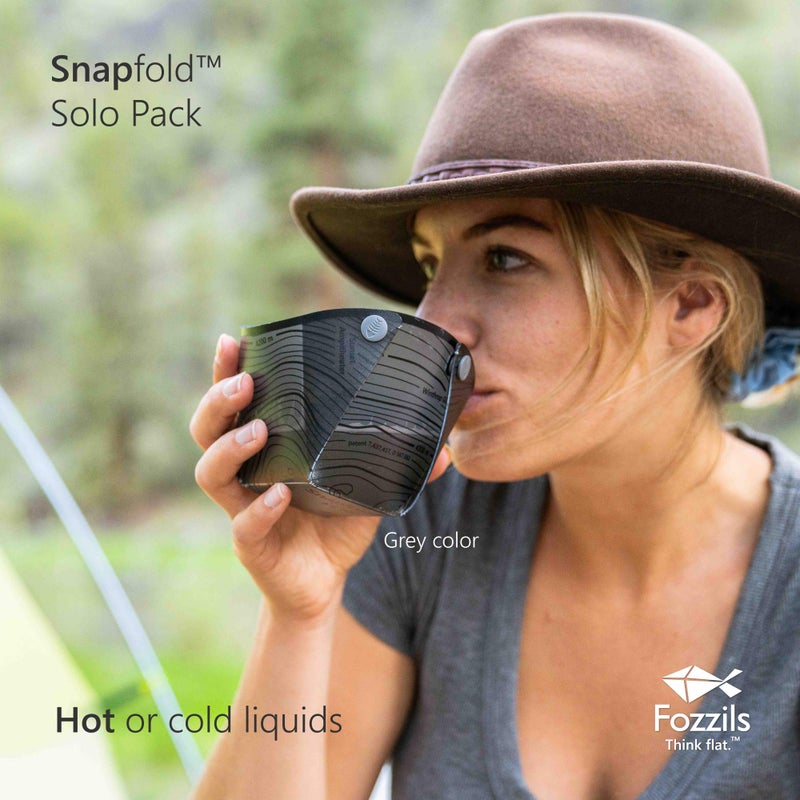 Fozzils Snapfold Solo Pack (Cup, Bowl, Plate) , Gray - Image 5